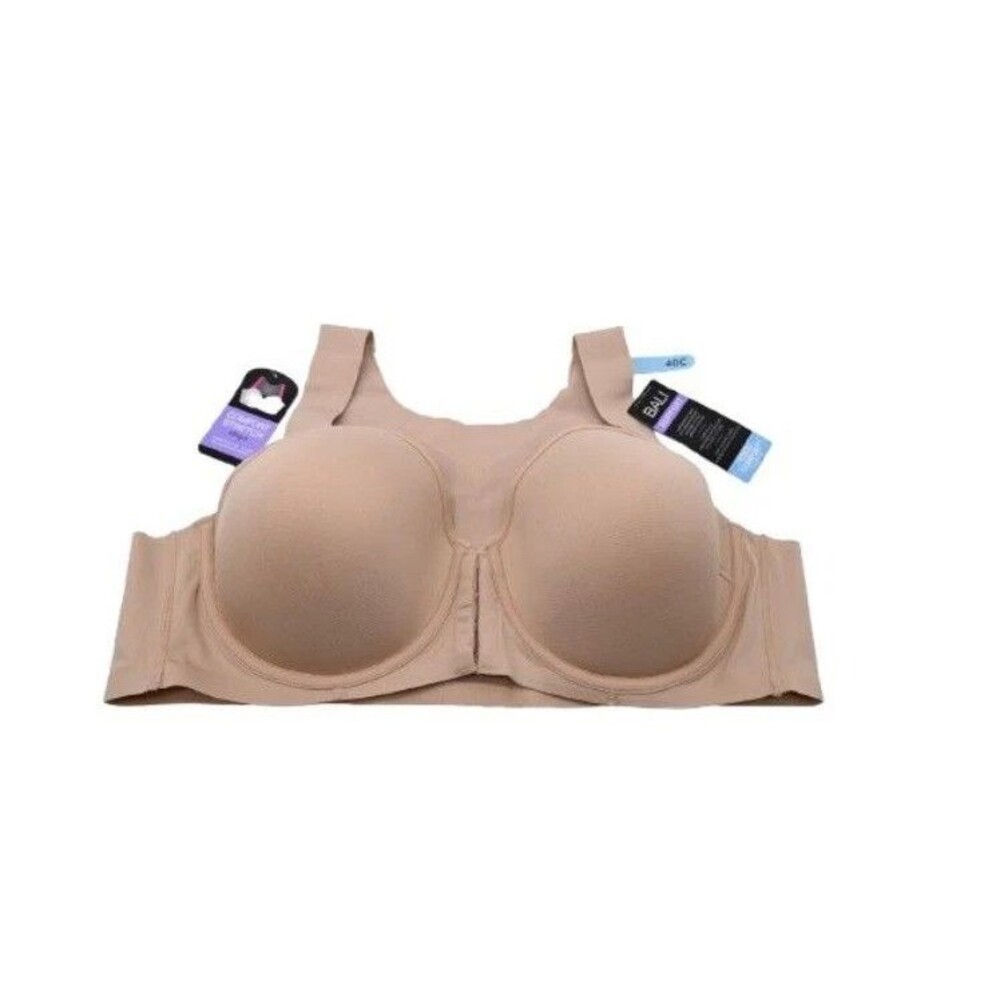 NEW Bali One Smooth U Posture Boost  EverSmooth Back Underwire Bra Biege 40C